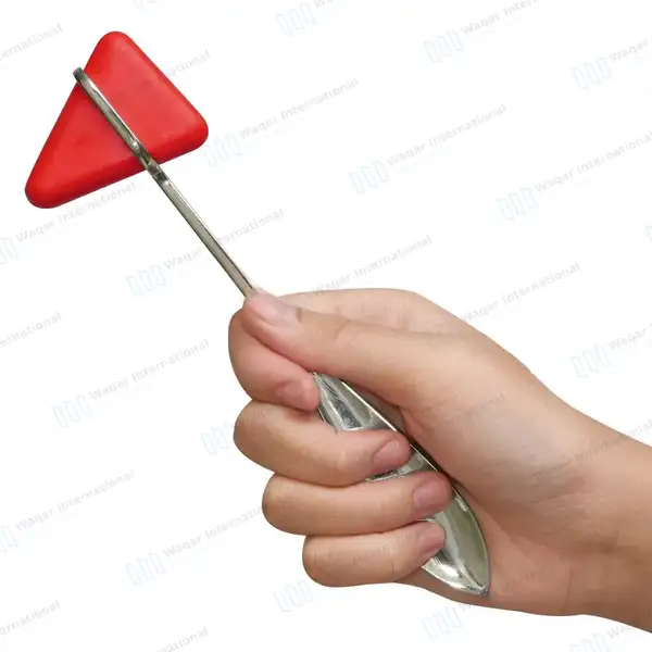 2 Pcs Taylor Reflex Hammer 7.5″ with Red Silicone Rubber Head - surgical instruments manufactured by Waqar International, Sialkot - view 10