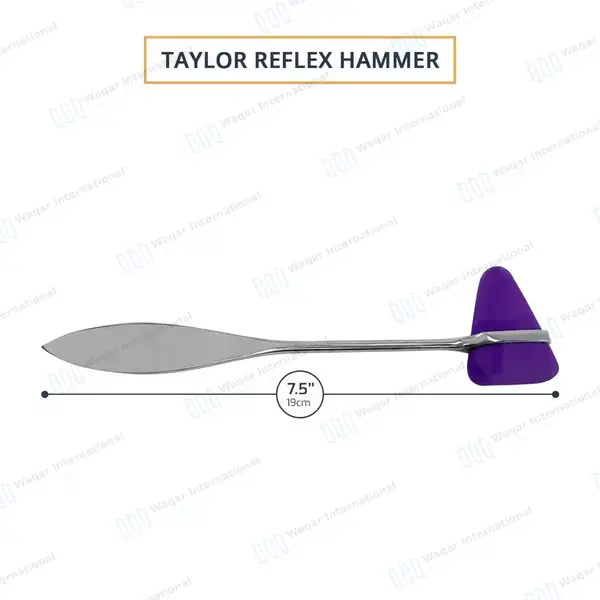 6 Pcs Taylor Tomahawk Percussion Reflex Hammer – Purple - surgical instruments manufactured by Waqar International, Sialkot - view 3