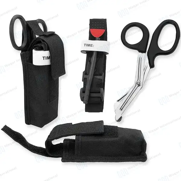 23 Pcs Emergency Survival First Aid Kit with Tourniquet & Trauma Shears - surgical instruments manufactured by Waqar International, Sialkot - view 2