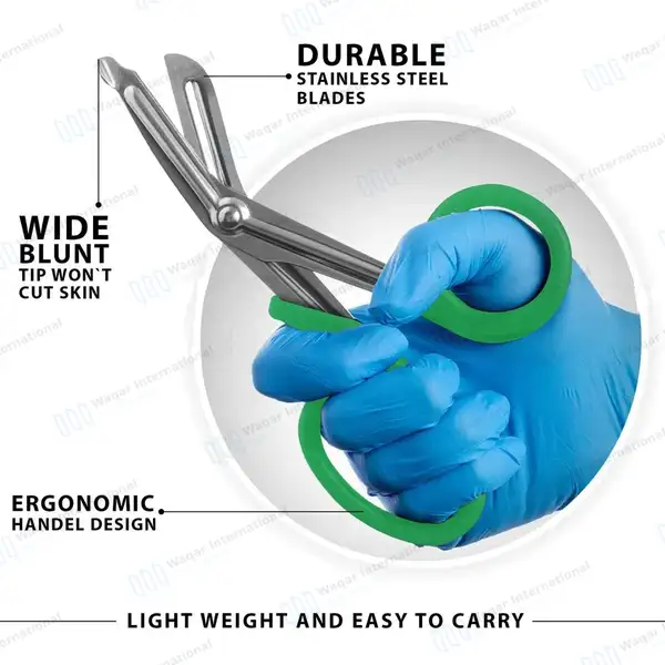 4 Pcs First Aid Paramedic Tools Set Nurse Kit – Green - surgical instruments manufactured by Waqar International, Sialkot - view 6