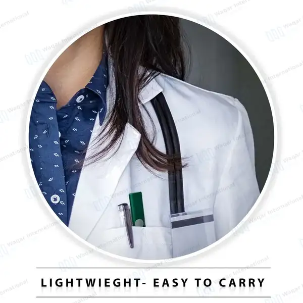 6 Disposable LED Pupil Gauge Penlights – Green - surgical instruments manufactured by Waqar International, Sialkot - view 5