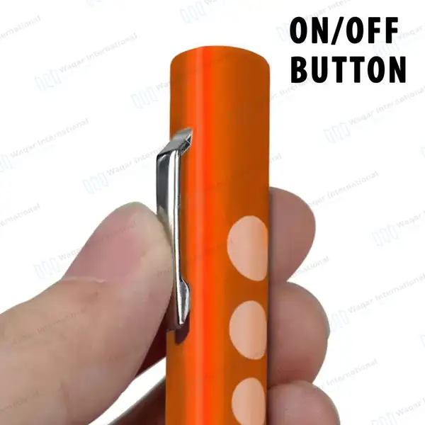 6 Disposable LED Pupil Gauge Penlight Set – Orange - surgical instruments manufactured by Waqar International, Sialkot - view 4