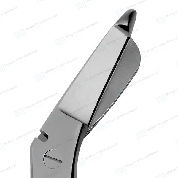 Cast & Plaster Utility Shear 8″ Blunt Probe Tip w/Serrated Blade - orthopedic instruments manufactured by Waqar International, Sialkot - view 2