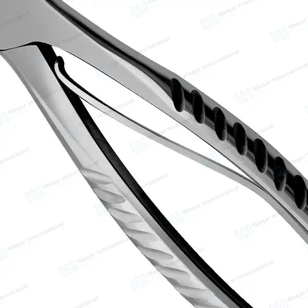 Cast & Plaster Utility Shear 8″ Blunt Probe Tip w/Serrated Blade - orthopedic instruments manufactured by Waqar International, Sialkot - view 3