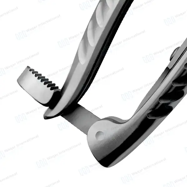 Cast & Plaster Utility Shear 8″ Blunt Probe Tip w/Serrated Blade - orthopedic instruments manufactured by Waqar International, Sialkot - view 4