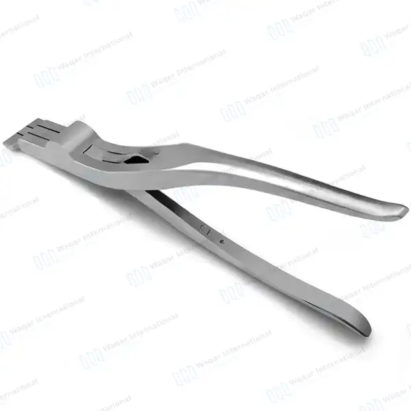 Three Prong Cast Spreader 9″ Spring Action Serrated Jaws - orthopedic instruments manufactured by Waqar International, Sialkot - view 2