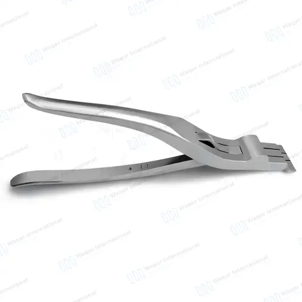Three Prong Cast Spreader 9″ Spring Action Serrated Jaws - orthopedic instruments manufactured by Waqar International, Sialkot - view 4