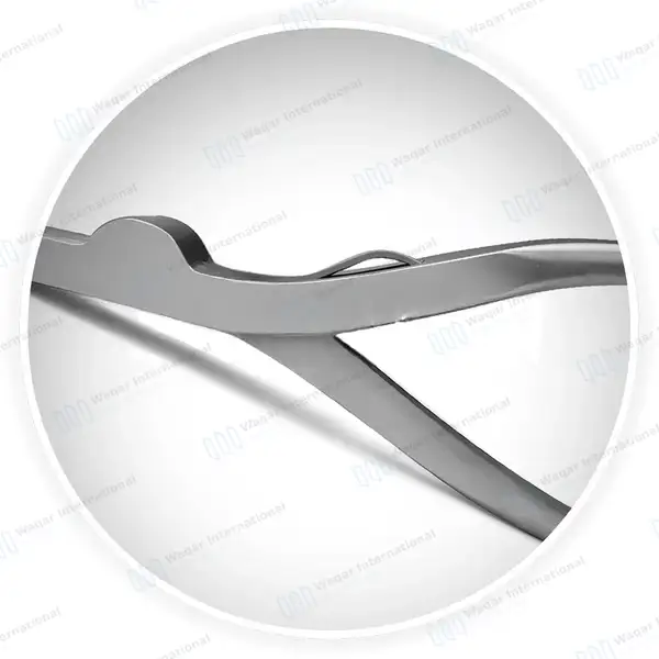 Three Prong Cast Spreader 9″ Spring Action Serrated Jaws - orthopedic instruments manufactured by Waqar International, Sialkot - view 6