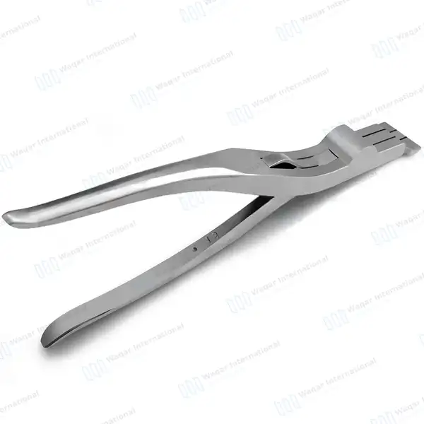 Three Prong Cast Spreader 9″ Spring Action Serrated Jaws - orthopedic instruments manufactured by Waqar International, Sialkot - view 7