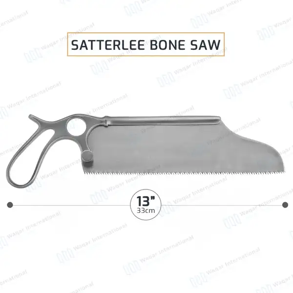 Satterlee Bone Saw 13″ Ring Handle - orthopedic instruments manufactured by Waqar International, Sialkot - view 3