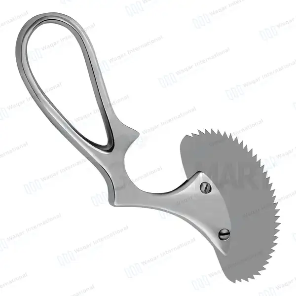 Bone Saw Angled 6″ Sharp Serrated Blade - orthopedic instruments manufactured by Waqar International, Sialkot - view 6