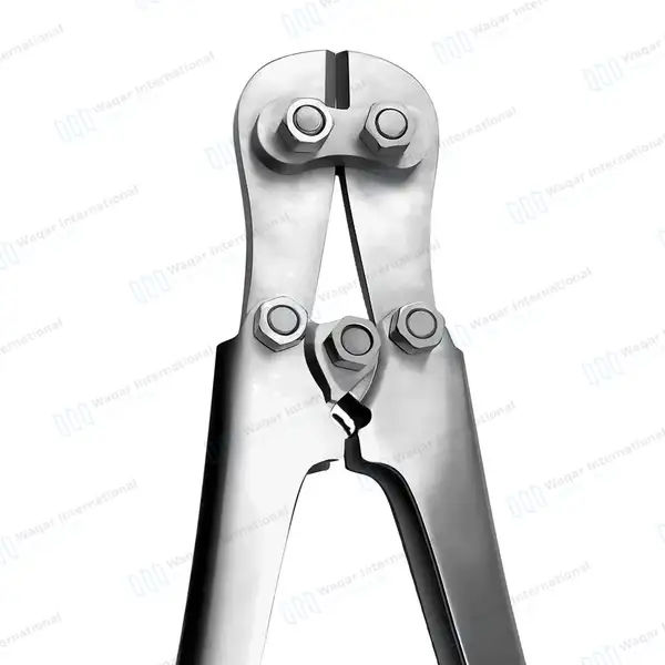 Double Action Pin Cutter 15″ Cuts Up To 4.8mm - surgical instruments manufactured by Waqar International, Sialkot - view 2