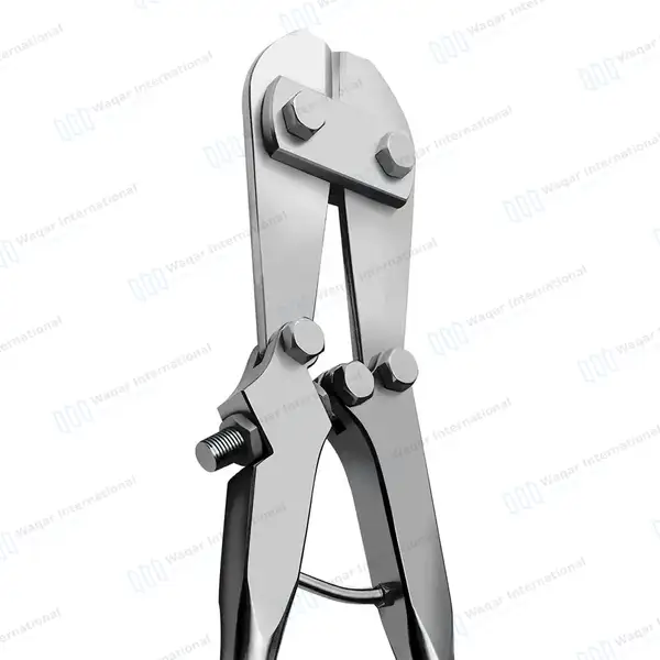T/C Wire & Pin Cutter 18.5” Side Cutting With Adjustable Bolt - surgical instruments manufactured by Waqar International, Sialkot - view 2