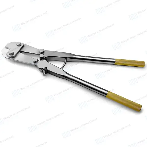 T/C Wire & Pin Cutter 18.5” Side Cutting With Adjustable Bolt - surgical instruments manufactured by Waqar International, Sialkot - view 5