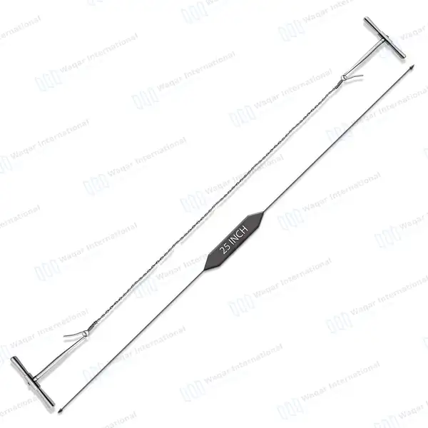 Gigli Wire Saw Set 25″ with 2 Handle - orthopedic instruments manufactured by Waqar International, Sialkot - view 3