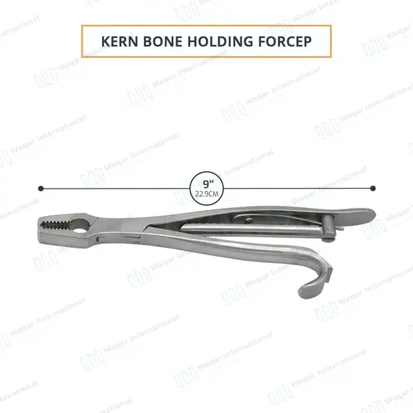 Kern Bone Holding Forceps 9″ with Ratchet - orthopedic instruments manufactured by Waqar International, Sialkot - view 3