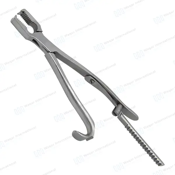 Kern Bone Holding Forceps 9″ with Ratchet - orthopedic instruments manufactured by Waqar International, Sialkot - view 9
