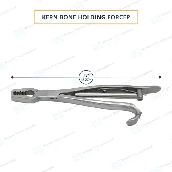 Kern Bone Holding Forceps 17″ with Ratchet - orthopedic instruments manufactured by Waqar International, Sialkot - view 3