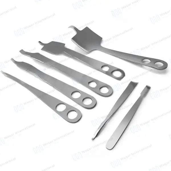 7 Pcs Hohmann Retractor Set 6, 8, 10, 18, 25, 43 & 70mm Blades - orthopedic instruments manufactured by Waqar International, Sialkot - view 2