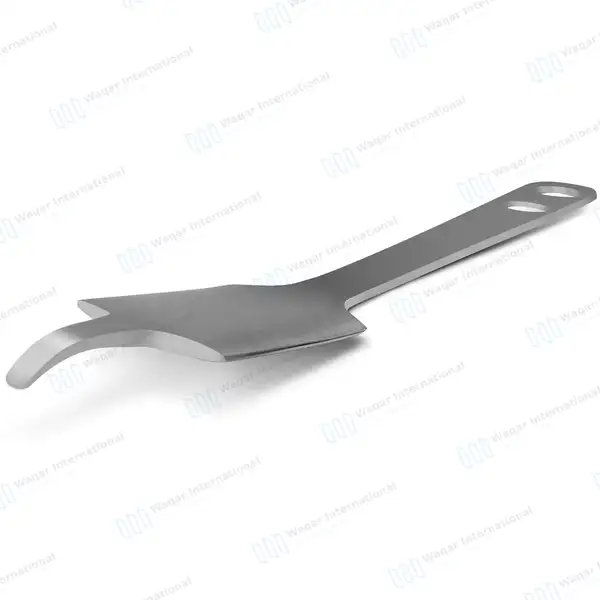 Hohmann Retractor 9 1/2″ 43mm Wide Blade – Narrow Tip - orthopedic instruments manufactured by Waqar International, Sialkot - view 9