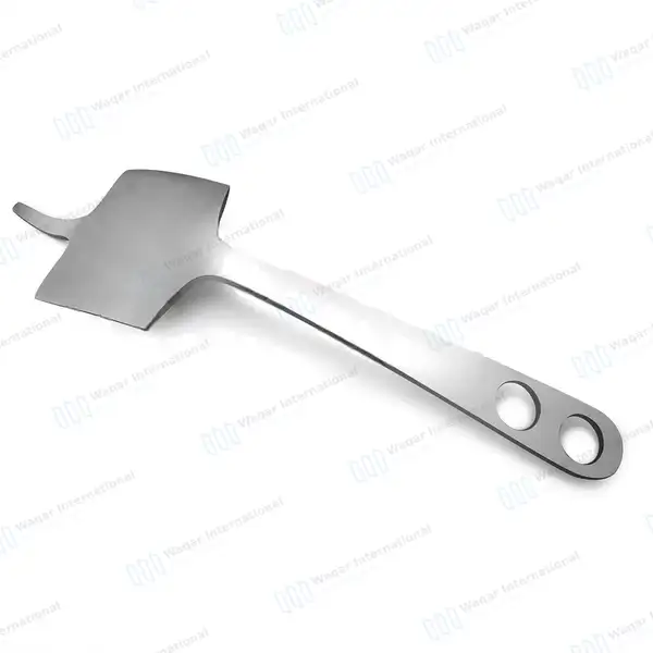 Hohmann Retractor 10″ 70mm Wide Blade Narrow Tip Bent Handle - orthopedic instruments manufactured by Waqar International, Sialkot - view 5