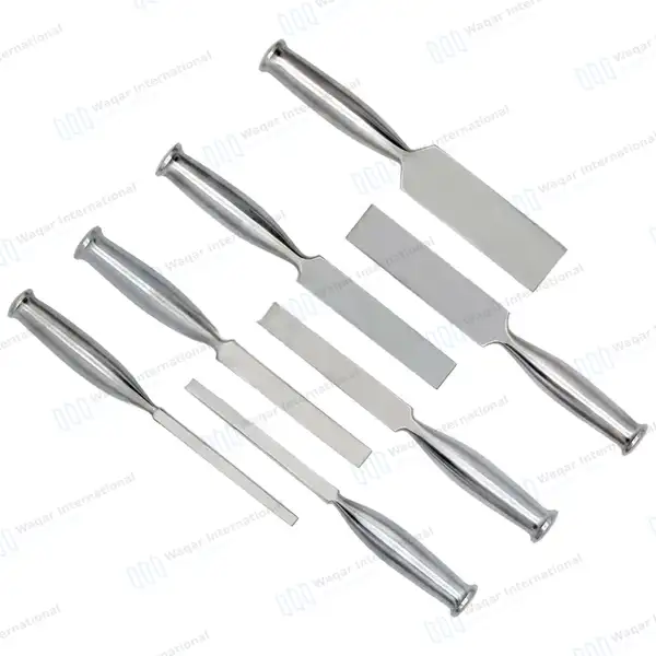 7 Pcs Smith-Peterson Osteotomes Set 8″ Straight 6.4mm-32mm Blade - surgical instruments manufactured by Waqar International, Sialkot - view 8