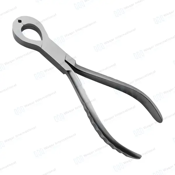 Top Notched Large Ring Closing Plier 6″ - body piercing instruments manufactured by Waqar International, Sialkot - view 2