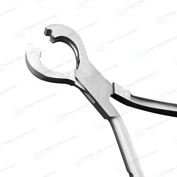 Top Notched Large Ring Closing Plier 6″ - body piercing instruments manufactured by Waqar International, Sialkot - view 4