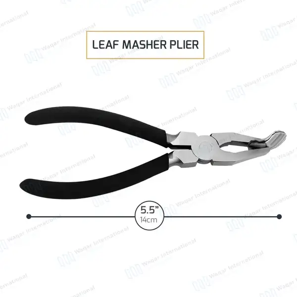 2 Pcs Glassblowing Boro Lampwork Bead Leaf Masher Plier & Meshing Tweezer Set - surgical instruments manufactured by Waqar International, Sialkot - view 4