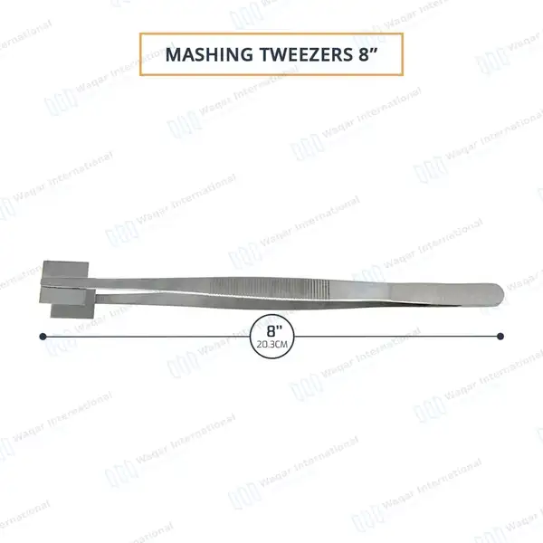 2 Pcs Glassblowing Boro Lampwork Bead Leaf Masher Plier & Meshing Tweezer Set - surgical instruments manufactured by Waqar International, Sialkot - view 5