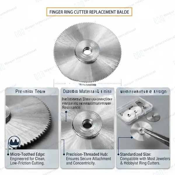 3 Finger Ring Cutter Replacement Blade – Small - surgical instruments manufactured by Waqar International, Sialkot - view 5