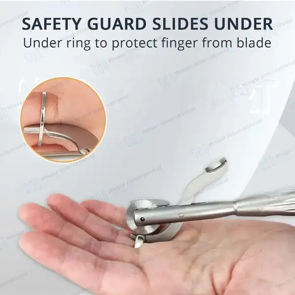 Finger Ring Cutter 6.5″ with Saw Blade Hollow Handle - surgical instruments manufactured by Waqar International, Sialkot - view 8