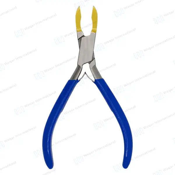 Ring Closing Plier 5.5″ Gold Jaws with Grip Handle - body piercing instruments manufactured by Waqar International, Sialkot - view 9