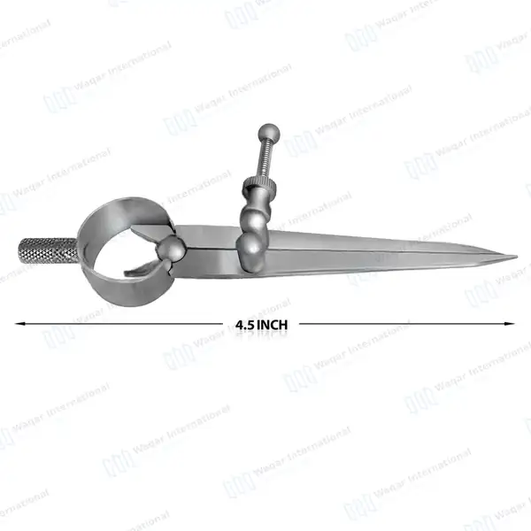 Spring Divider Caliper 4.5″ Precision Scribing Compass - surgical instruments manufactured by Waqar International, Sialkot - view 3