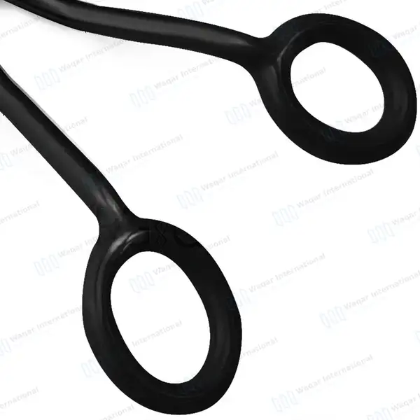 Duckbill Applique Scissor 6.5″ Black - surgical instruments manufactured by Waqar International, Sialkot - view 3