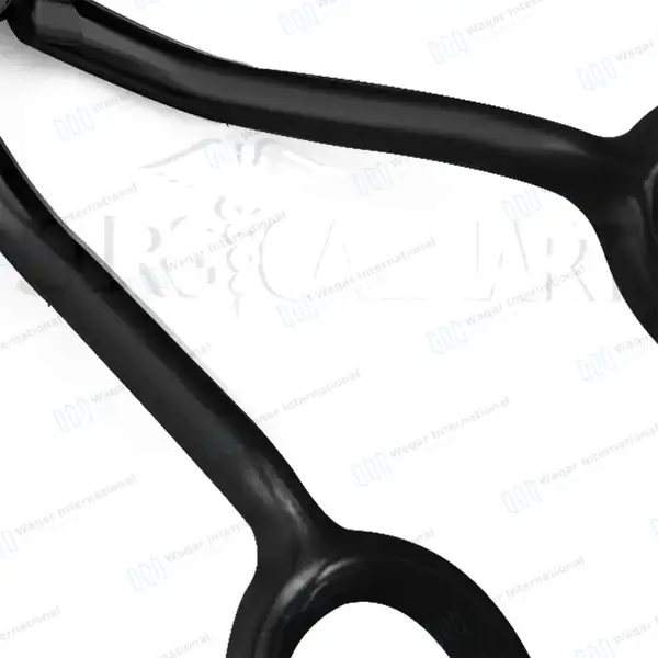 Duckbill Applique Scissor 6.5″ Black - surgical instruments manufactured by Waqar International, Sialkot - view 4