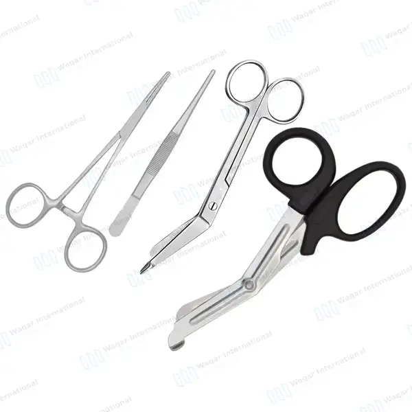 4 Pcs First Aid Paramedic Tools Set Nurse Kit - surgical instruments manufactured by Waqar International, Sialkot - view 2