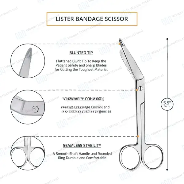4 Pcs First Aid Paramedic Tools Set Nurse Kit - surgical instruments manufactured by Waqar International, Sialkot - view 7