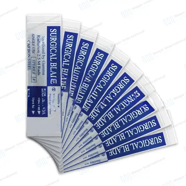 Pack of 50 Scalpel Blades #60 Autopsy Post Mortem Surgical Blade - surgical instruments manufactured by Waqar International, Sialkot - view 3