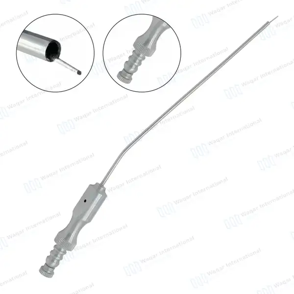 4 Frazier Suction Tubes 15FR (5mm) Tip Aspirator 7.6″ - surgical instruments manufactured by Waqar International, Sialkot - view 2