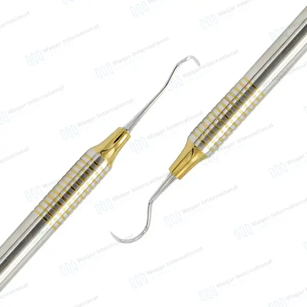 2 Dental Sickle Scaler Anterior Towner Jacquette U15-33 Double Ended - surgical instruments manufactured by Waqar International, Sialkot - view 3