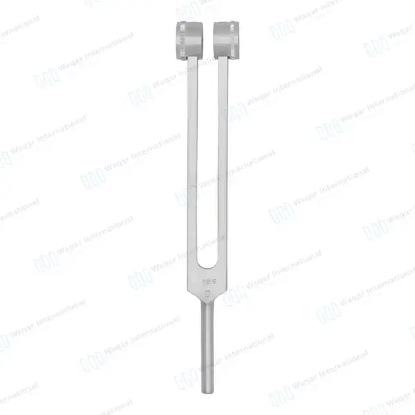Tuning Fork C-128 with Weight - surgical instruments manufactured by Waqar International, Sialkot - view 2