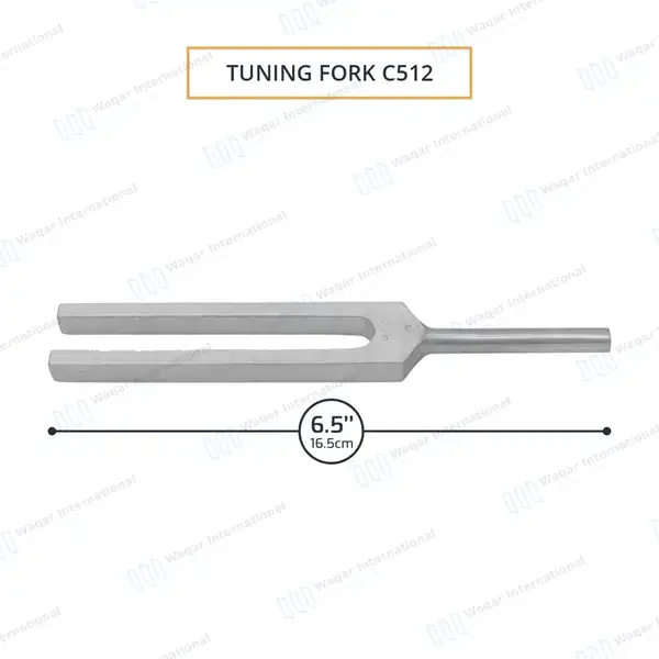 Tuning Fork C512 – Unweighted - surgical instruments manufactured by Waqar International, Sialkot - view 3