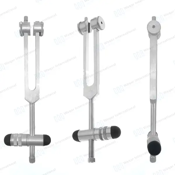 5 in 1 Tuning Fork C128 with Buck Hammer Diagnostic Set - surgical instruments manufactured by Waqar International, Sialkot - view 2