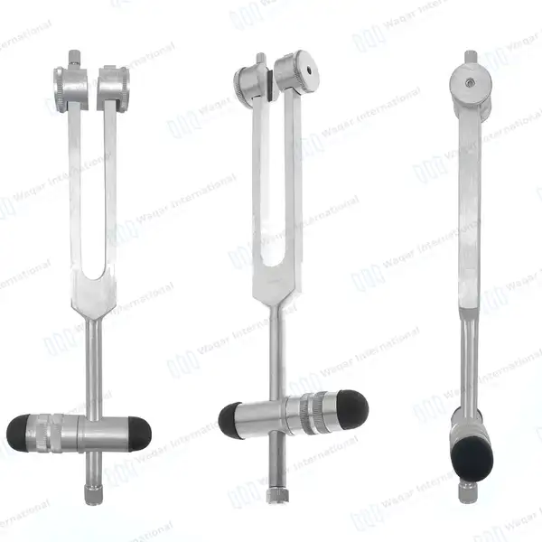 5 in 1 Tuning Fork C256 with Buck Hammer Diagnostic Set - surgical instruments manufactured by Waqar International, Sialkot - view 2