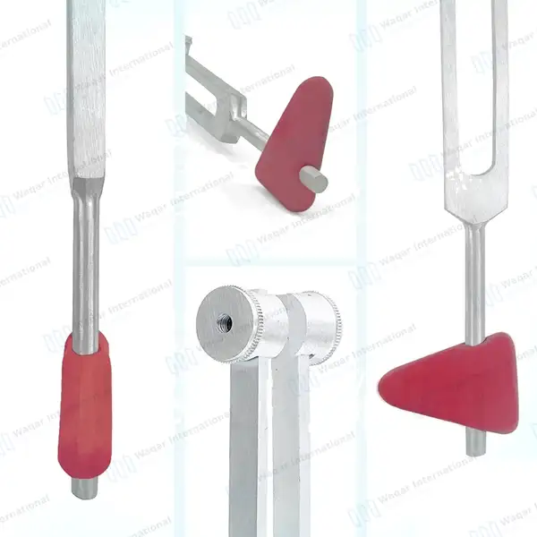 2 in 1 Tuning Fork C256 with Taylor Hammer Diagnostic Set - surgical instruments manufactured by Waqar International, Sialkot - view 4
