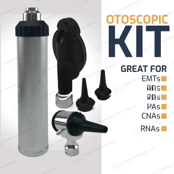 2-in-1 Otoscope & Ophthalmoscope Set for Ear, Nose & Eye Examination - surgical instruments manufactured by Waqar International, Sialkot - view 2