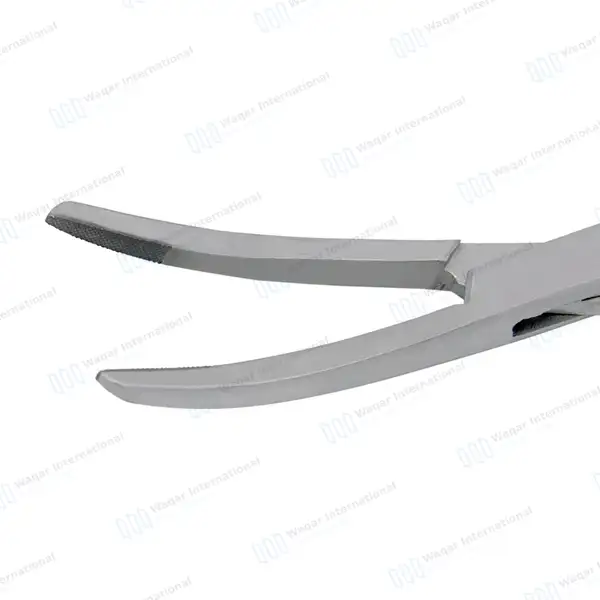 T/C Wynman Crown Remover Gripper Forceps 7″ Curved Serrated Tips - dental instruments manufactured by Waqar International, Sialkot - view 5