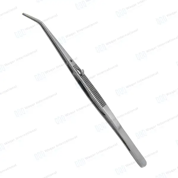 5 College Cotton Plier with Lock 6″ Dental Endodontic Instruments - surgical instruments manufactured by Waqar International, Sialkot - view 2