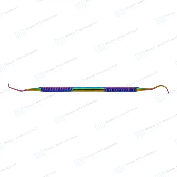 Rainbow Color Dental Explorer Probe #5 – Double Ended - surgical instruments manufactured by Waqar International, Sialkot - view 6